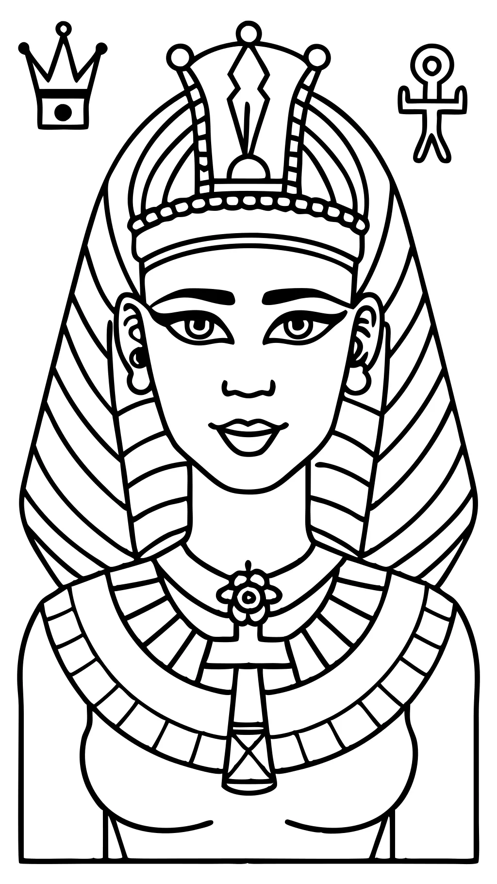 cleopatra coloring page